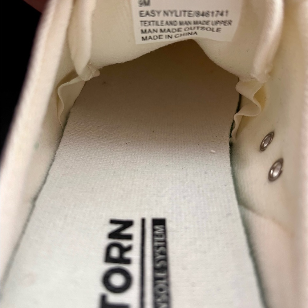 Tretorn Cream Canvas Mules - Picture 9 of 9